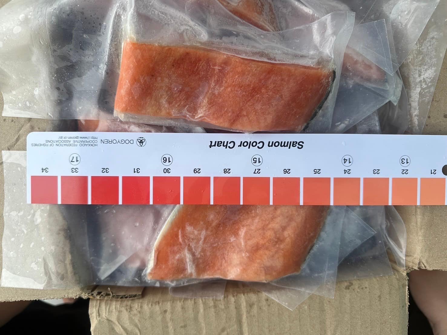 แซลมอนหั่นชิ้น